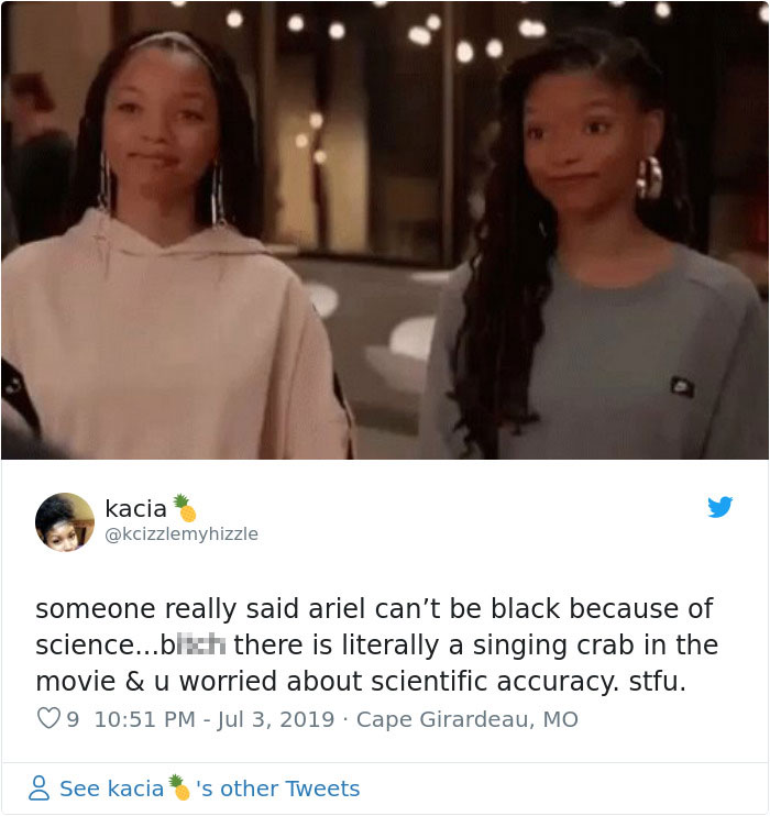 People Use ‘Science’ To Prove Disney Has To Change The Lead Actor Of The Little Mermaid ‘Cause She Can’t Be Black People Use ‘Science’ To Prove Disney Has To Change The Lead Actor Of The Little Mermaid ‘Cause She Can’t Be Black
