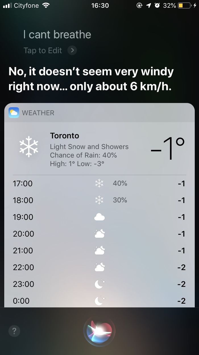 People Say “I Can’t Breathe” To Siri And Google Assistant And Screenshot The Responses (20 Pics) People Say “I Can’t Breathe” To Siri And Google Assistant And Screenshot The Responses (20 Pics)