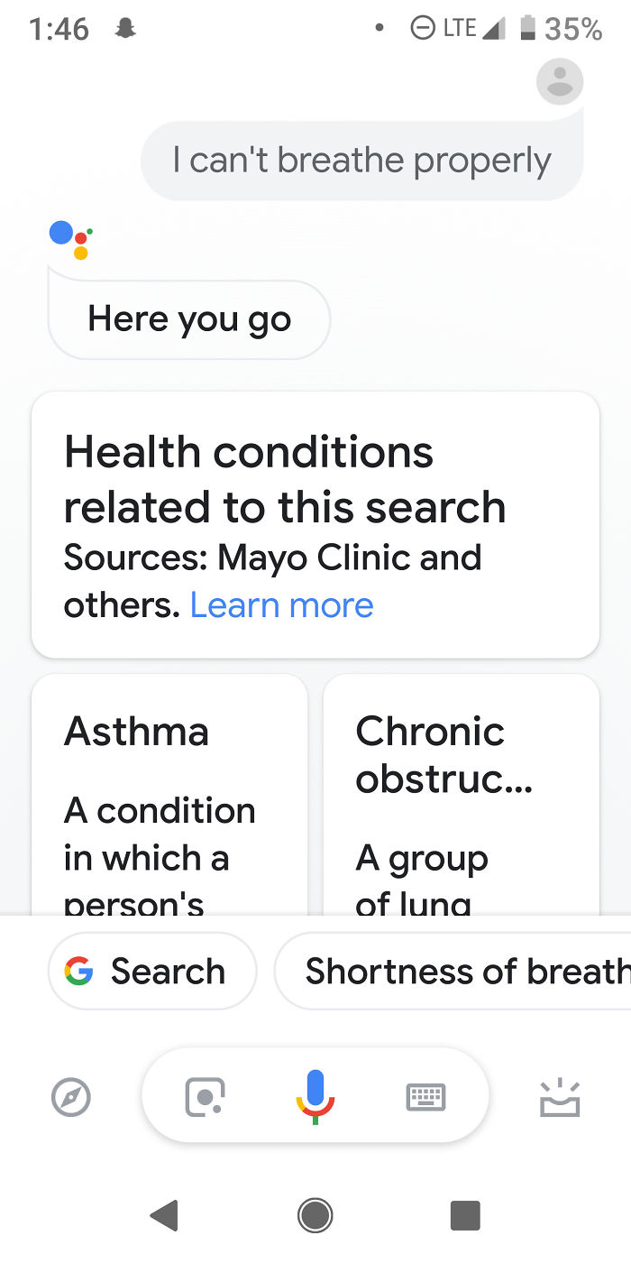 People Say “I Can’t Breathe” To Siri And Google Assistant And Screenshot The Responses (20 Pics) People Say “I Can’t Breathe” To Siri And Google Assistant And Screenshot The Responses (20 Pics)