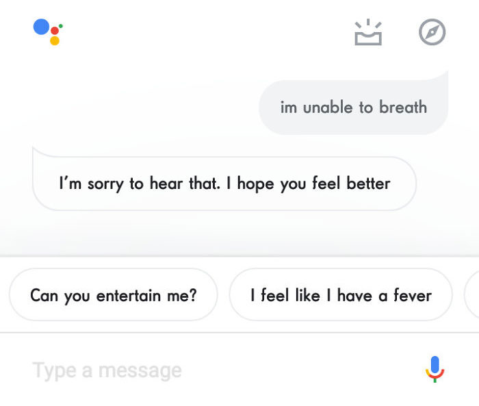 People Say “I Can’t Breathe” To Siri And Google Assistant And Screenshot The Responses (20 Pics) People Say “I Can’t Breathe” To Siri And Google Assistant And Screenshot The Responses (20 Pics)