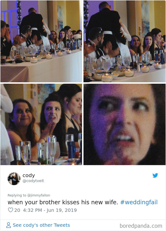 Jimmy Fallon Asks People To Share The Worst Wedding Fails They’ve Encountered, They Deliver 30 Funny Responses Jimmy Fallon Asks People To Share The Worst Wedding Fails They’ve Encountered, They Deliver 30 Funny Responses