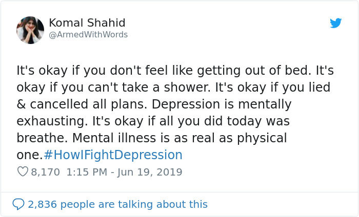 Here Are The 30 Best Responses To #HowIFightDepression Here Are The 30 Best Responses To #HowIFightDepression