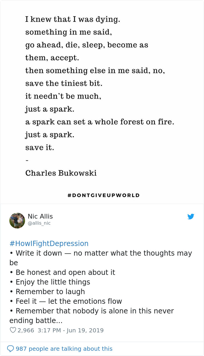 Here Are The 30 Best Responses To #HowIFightDepression Here Are The 30 Best Responses To #HowIFightDepression