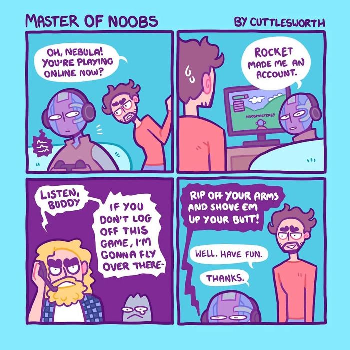 Artist Draws Comics About Nebula, The Daughter Of Thanos, Dealing With Everyday Life (10 Pics) Artist Draws Comics About Nebula, The Daughter Of Thanos, Dealing With Everyday Life (10 Pics)