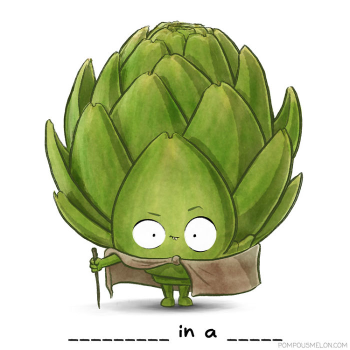 We Illustrated 15 Fruits And Veggies In Clothing That Rhyme. Can You Guess Them? We Illustrated 15 Fruits And Veggies In Clothing That Rhyme. Can You Guess Them?