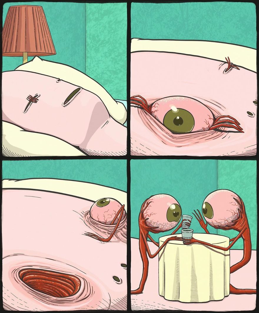 26 Scary Comics By An American Artist That Are Oddly Fascinating