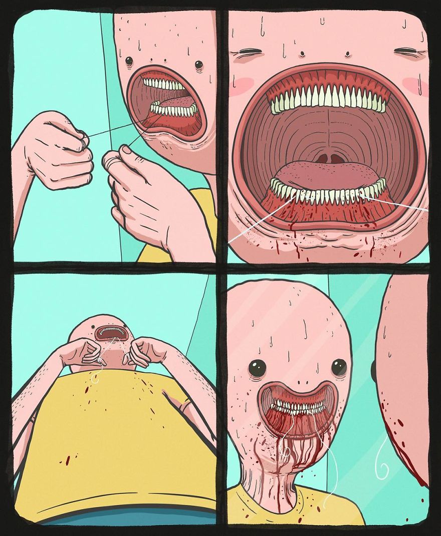 26 Scary Comics By An American Artist That Are Oddly Fascinating