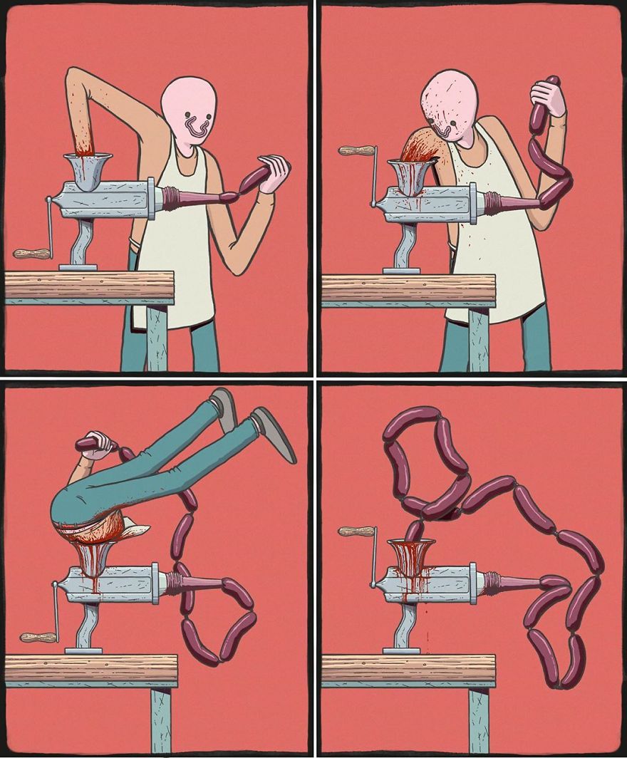 26 Scary Comics By An American Artist That Are Oddly Fascinating