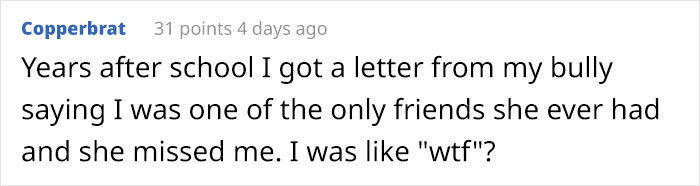 Guy Messages His Former Bully He Hasn’t Spoken To In 15 Years, Posts His Reply Online Guy Messages His Former Bully He Hasn’t Spoken To In 15 Years, Posts His Reply Online