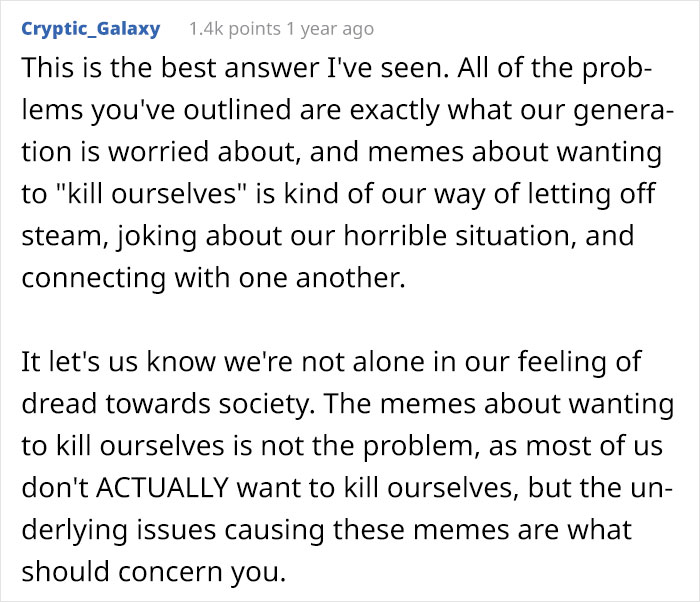 Confused Person Asks Why Millennials Want To Die, Receives A Surprisingly Clear Answer