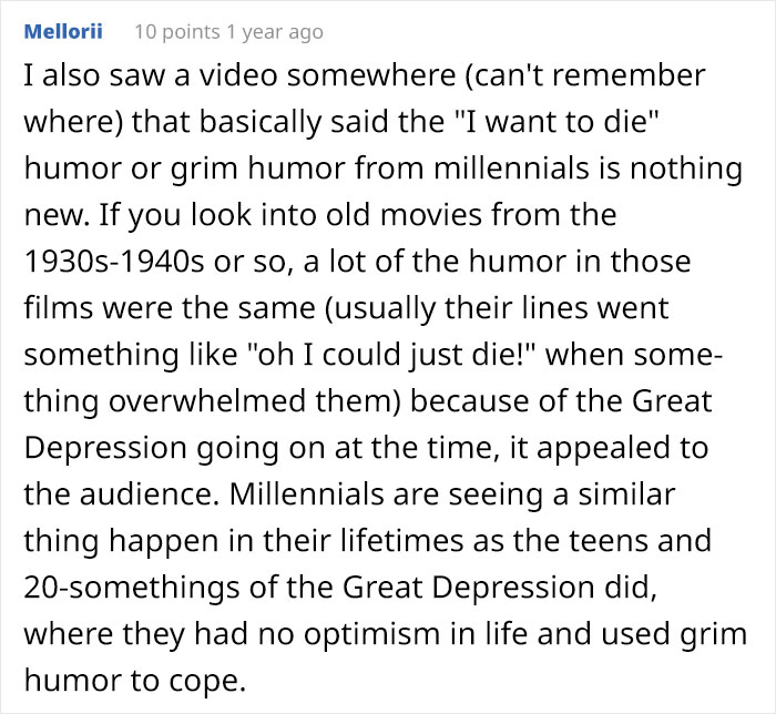 Confused Person Asks Why Millennials Want To Die, Receives A Surprisingly Clear Answer