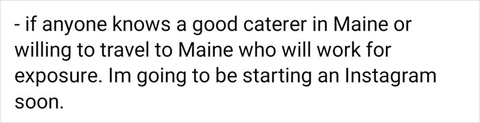 &#8216;I&#8217;m Not Rich But I Deserve A Nice Wedding&#8217;, Delusional Bride Expects To Pay Everyone With &#8216;Exposure&#8217;