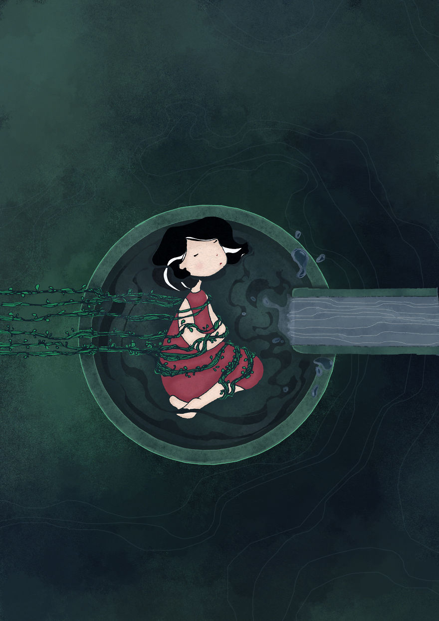 I Colored 12 Of My Old Drawings And Now They Look Like They Are From A Different World