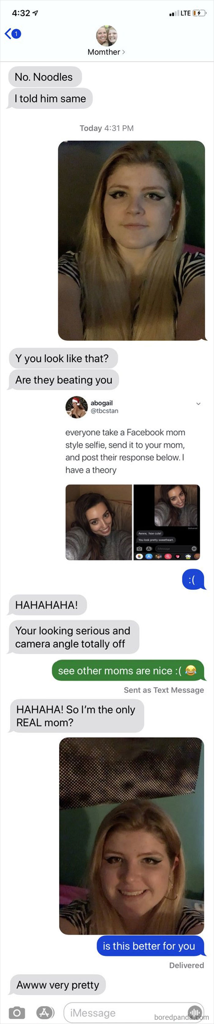 Girl Asks People To Send Their Selfies To Their Moms Without Any Context, 30 Share The Responses They Got