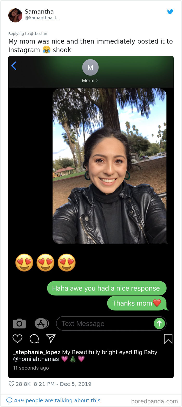 Girl Asks People To Send Their Selfies To Their Moms Without Any Context, 30 Share The Responses They Got