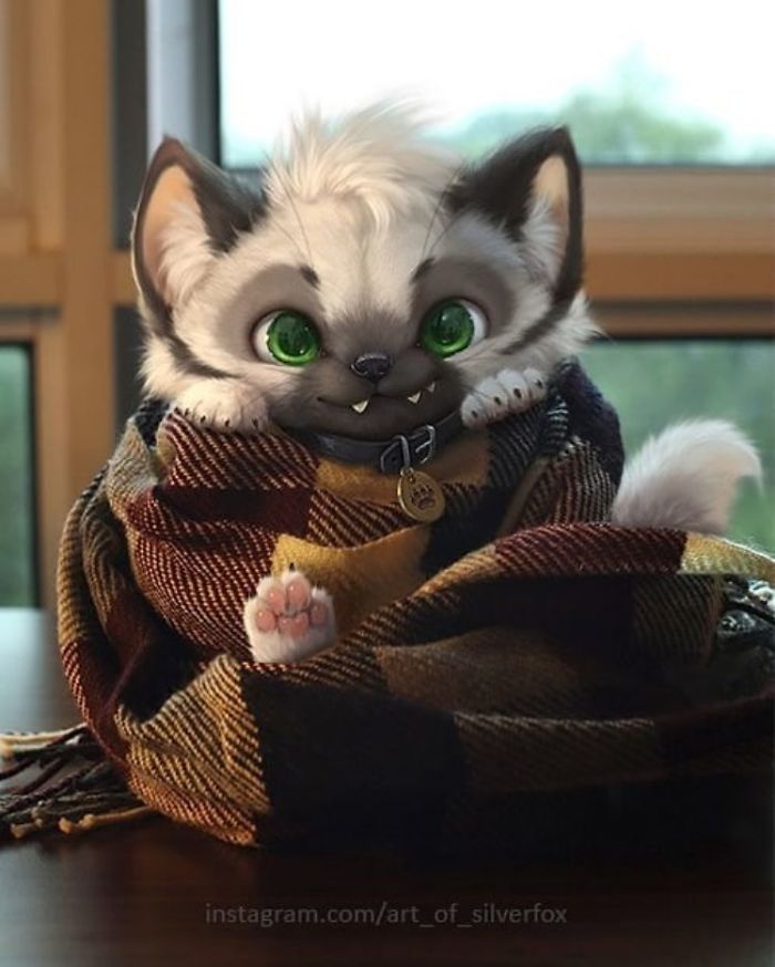 Artist Draws The Cutest Animals, Imagines Them Living In Our World (30 Pics)