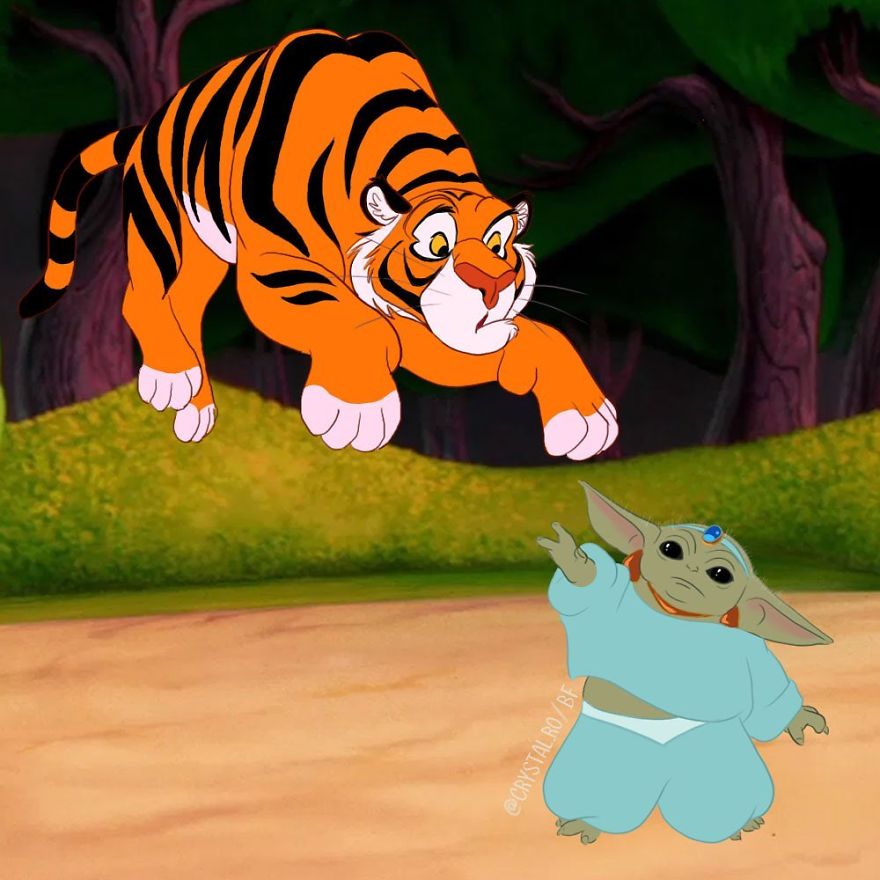 If Baby Yoda Was A Disney Princess (9 Pics By Crystal Ro) If Baby Yoda Was A Disney Princess (9 Pics By Crystal Ro)