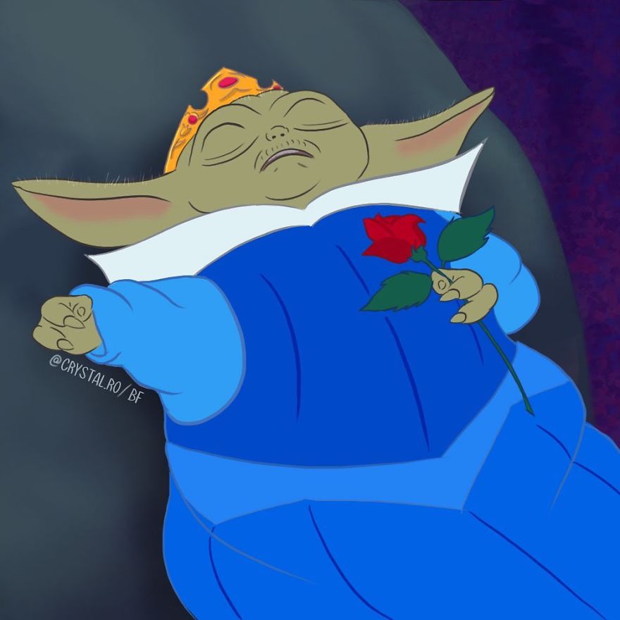If Baby Yoda Was A Disney Princess (9 Pics By Crystal Ro) If Baby Yoda Was A Disney Princess (9 Pics By Crystal Ro)