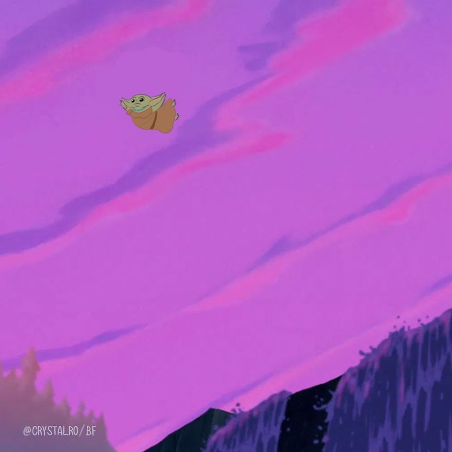 If Baby Yoda Was A Disney Princess (9 Pics By Crystal Ro) If Baby Yoda Was A Disney Princess (9 Pics By Crystal Ro)