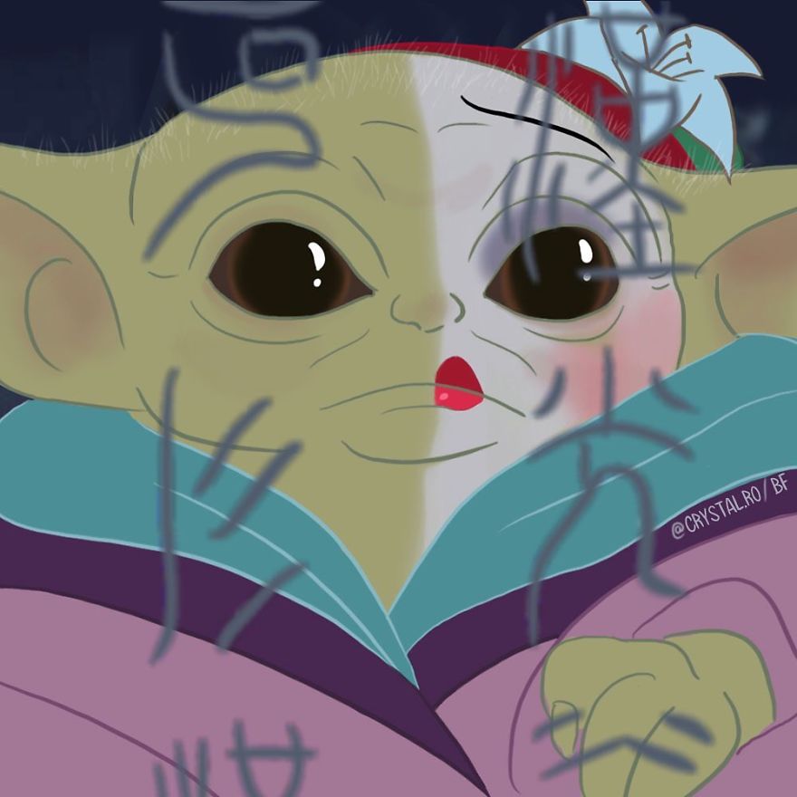 If Baby Yoda Was A Disney Princess (9 Pics By Crystal Ro) If Baby Yoda Was A Disney Princess (9 Pics By Crystal Ro)
