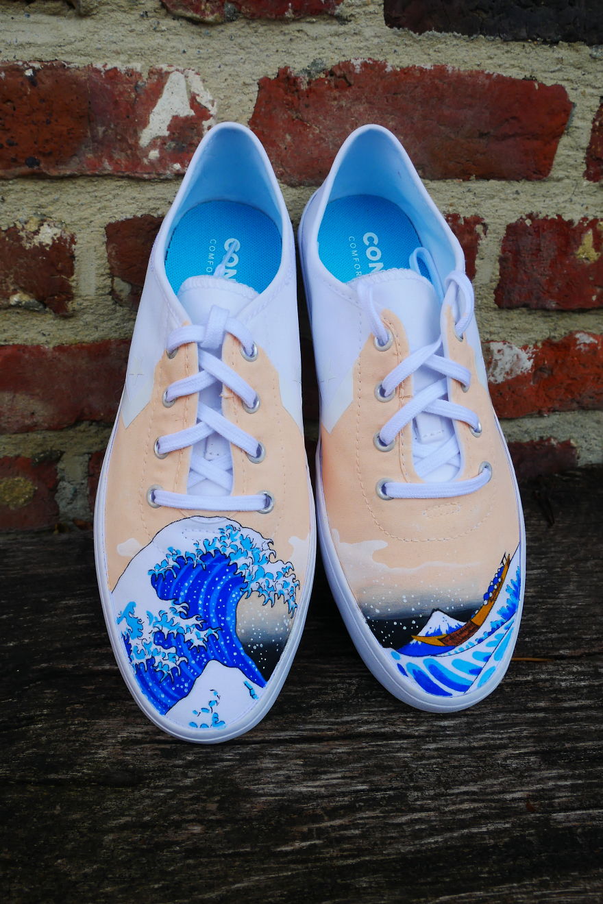Shoes Meet My Hand-Painted Art, Here’s The Result Shoes Meet My Hand-Painted Art, Here’s The Result