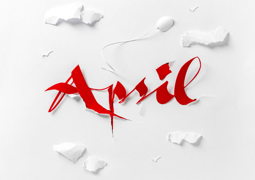 It Took Me 3 Years To Make 18 Lettering Compositions On Paper To Create A Unique International Calendar It Took Me 3 Years To Make 18 Lettering Compositions On Paper To Create A Unique International Calendar