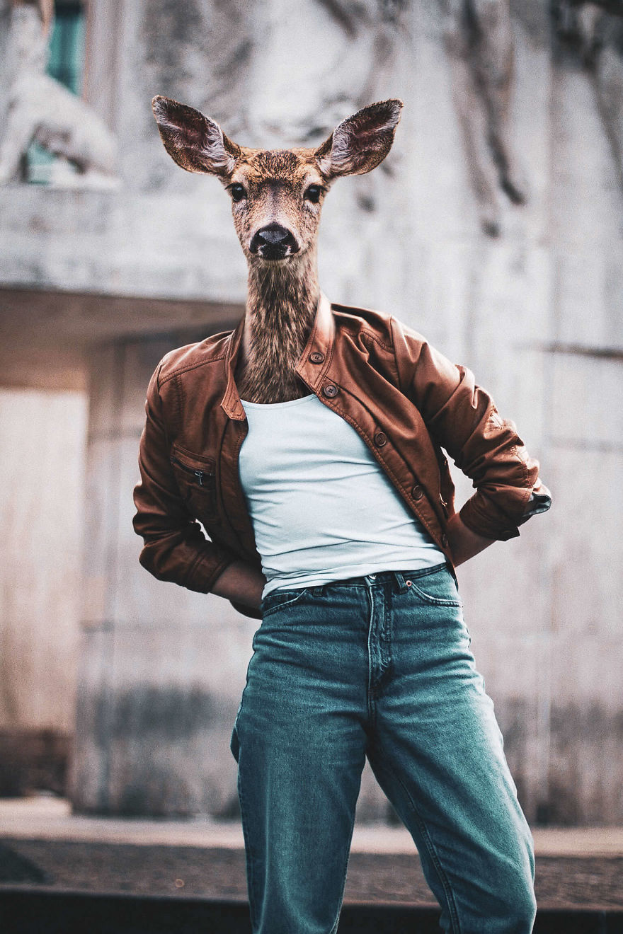 My Photo Editing Project “Anthropomorphism” That Humanizes Animals And Animalizes Humans (30 Pics) My Photo Editing Project “Anthropomorphism” That Humanizes Animals And Animalizes Humans (30 Pics)