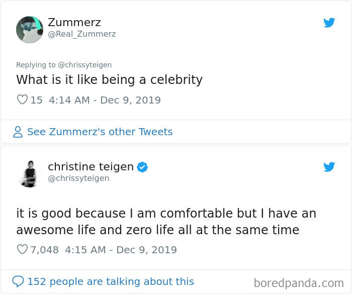 Chrissy Teigen Answers People’s Questions About What It’s Like Being A Celeb, And It’s Eye-Opening Chrissy Teigen Answers People’s Questions About What It’s Like Being A Celeb, And It’s Eye-Opening