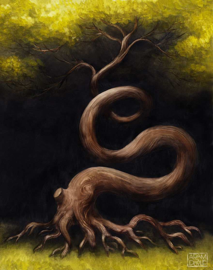 I Paint Night Fall Trees I Paint Night Fall Trees