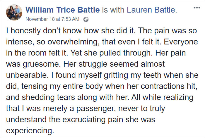Man Describes Everything He Was Going Through While His Wife Was Giving Birth Man Describes Everything He Was Going Through While His Wife Was Giving Birth