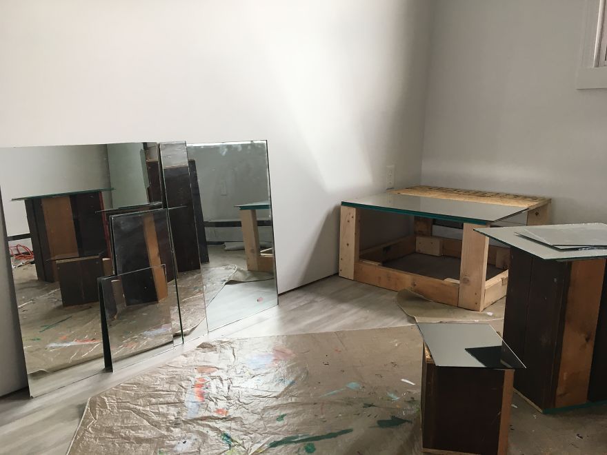 We Continue Our Tradition Of Making Unconventional Christmas Trees And This Year We Made One From Old Mirrors (21 Pics)