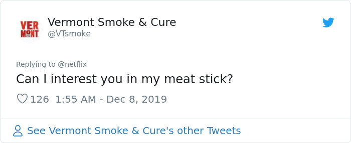 Netflix Asks Brands For X-Rated Jokes On Twitter, And The Replies Are Hilarious (65 Tweets) Netflix Asks Brands For X-Rated Jokes On Twitter, And The Replies Are Hilarious (65 Tweets)