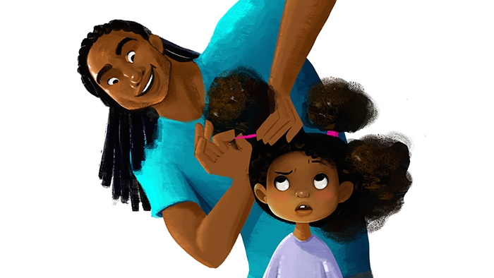 Former NFL Player Releases An Adorable Short Animation Showing African-American Dad Learning To Style His Daughter’s Hair For The First Time Former NFL Player Releases An Adorable Short Animation Showing African-American Dad Learning To Style His Daughter’s Hair For The First Time