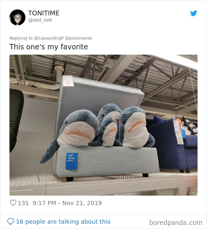 22 Times IKEA Customers Spotted Shark Plushies “Doing Human Things” At Their Stores 22 Times IKEA Customers Spotted Shark Plushies “Doing Human Things” At Their Stores