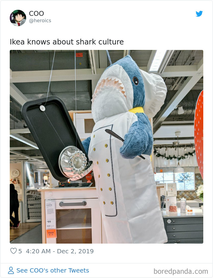 22 Times IKEA Customers Spotted Shark Plushies “Doing Human Things” At Their Stores 22 Times IKEA Customers Spotted Shark Plushies “Doing Human Things” At Their Stores