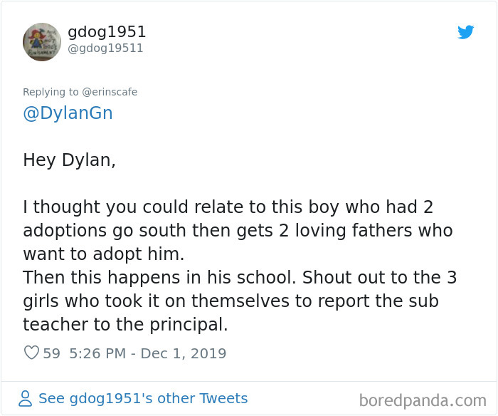 Teacher Doesn’t Like This 11-Year-Old Being Thankful For Getting Adopted By Two Dads, So These Three Girls Get Her Fired Teacher Doesn’t Like This 11-Year-Old Being Thankful For Getting Adopted By Two Dads, So These Three Girls Get Her Fired