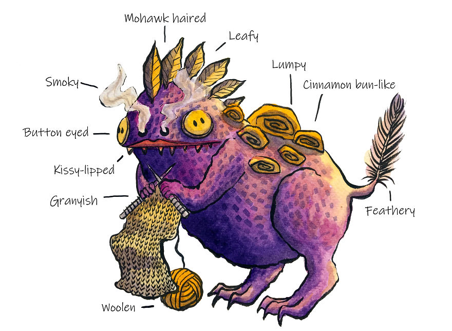 I Paint Monsters Based On Random Words I Paint Monsters Based On Random Words