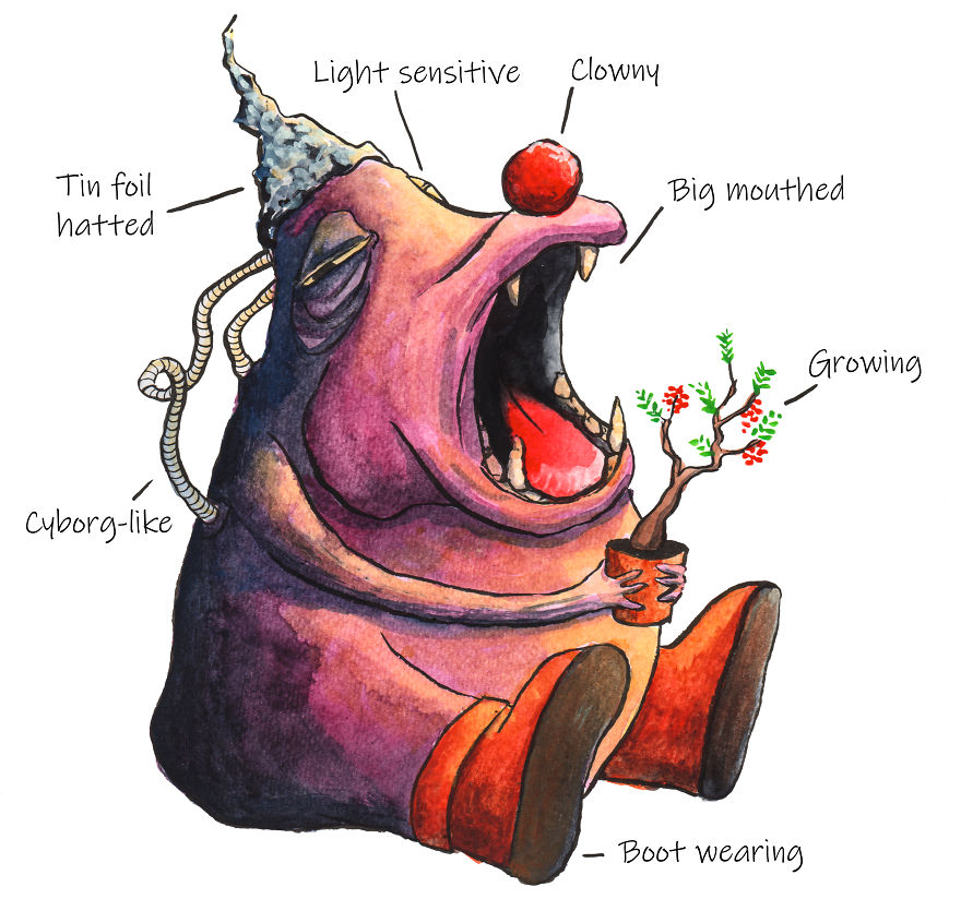 I Paint Monsters Based On Random Words I Paint Monsters Based On Random Words