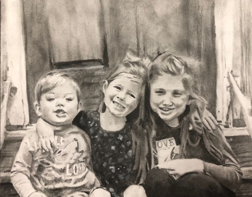 I Draw Commissioned Artwork For People And Here Are 13 Of My Recent Portraits