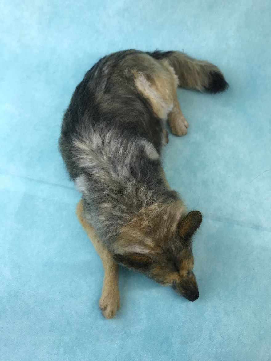 I Needle Felt German Shepherds From Wool I Needle Felt German Shepherds From Wool