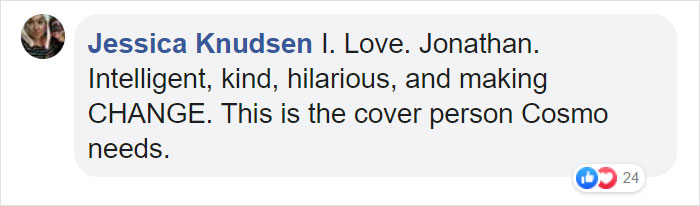 Cosmopolitan UK Features The First Non-Female Model On Their Cover In 35 Years Cosmopolitan UK Features The First Non-Female Model On Their Cover In 35 Years