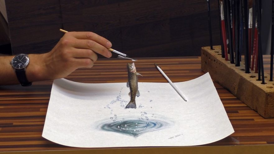 Professional German Artist Creates Incredible 3D Drawings On Simple Flat Surfaces (30 Pics) Professional German Artist Creates Incredible 3D Drawings On Simple Flat Surfaces (30 Pics)