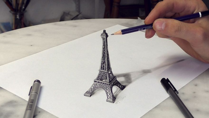 Professional German Artist Creates Incredible 3D Drawings On Simple Flat Surfaces (30 Pics) Professional German Artist Creates Incredible 3D Drawings On Simple Flat Surfaces (30 Pics)