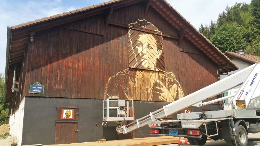 Arthur Rimbaud Engraved In A Wooden Wall Arthur Rimbaud Engraved In A Wooden Wall