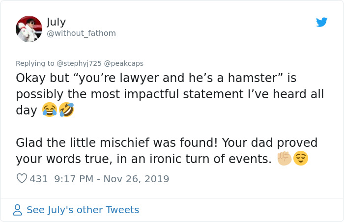 Dad Loses Daughter&#8217;s Hamster, And His Freak-Out Texts Reveal How Pure His Heart Really Is