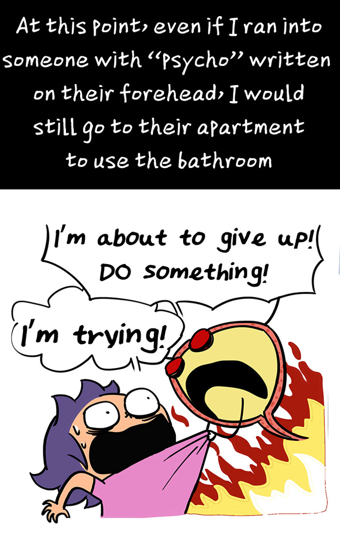 Mom Illustrates The Time She Overestimated Her Bladder Size, And It’s Hilariously Vivid Mom Illustrates The Time She Overestimated Her Bladder Size, And It’s Hilariously Vivid