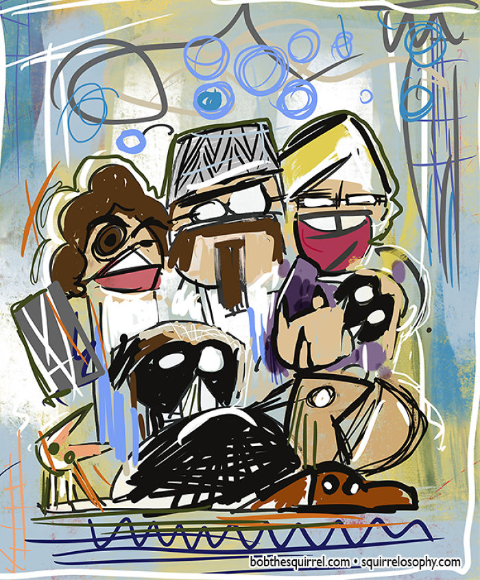 I Draw My Family In The Styles Of Famous Artists And Art Movements (15 Pics) I Draw My Family In The Styles Of Famous Artists And Art Movements (15 Pics)