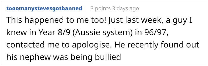 Dad Has To Tell His Daughter He Was A Bully At School, Feels So Bad He Apologizes To His Victim 20 Years Later