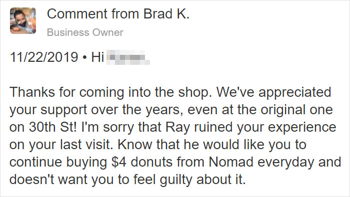 Customer Leaves 1-Star Because A Homeless Man Hangs Out By The Entrance, Gets Shut Down By The Business Owner