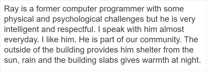 Customer Leaves 1-Star Because A Homeless Man Hangs Out By The Entrance, Gets Shut Down By The Business Owner